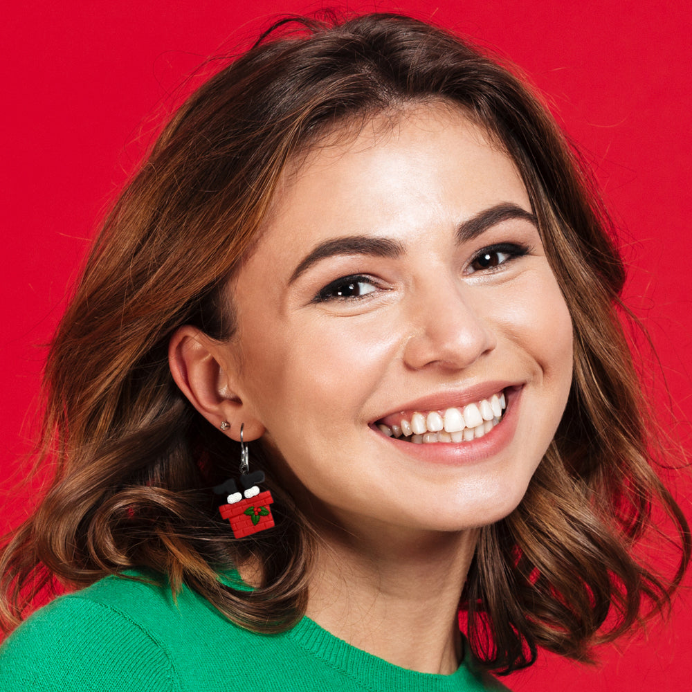 Cookie monster earrings and chocolate chip cookie